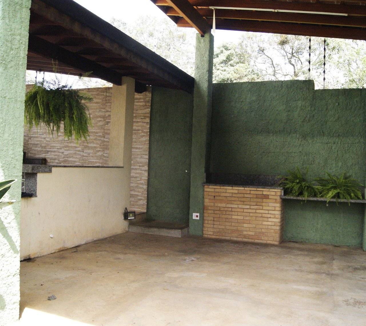 Área de churrasco coberta do Espaço Kivile